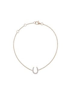 Rosa De La Cruz yellow gold horseshoe diamond embellished 18K bracelet
