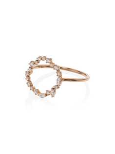 Rosa De La Cruz 18K rose gold and diamond Cascade circle ring