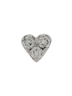 Kismet By Milka 14kt rose gold Mini Heart diamond stud