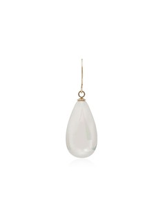 Loren Stewart white and gold pearl drop earrings