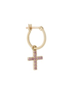 Otiumberg embellished Cross hoop earrings