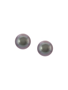 Baggins 14kt white gold Tahitian pearl studs