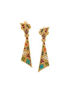 Susan Caplan Vintage серьги-подвески 1980s Vintage DOrlan