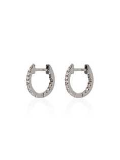 Rosa De La Cruz diamond hoop earrings