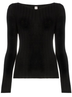 Toteme трикотажный топ Toury в рубчик