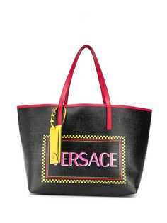 Versace сумка-тоут 90-х годов с архивным логотипом