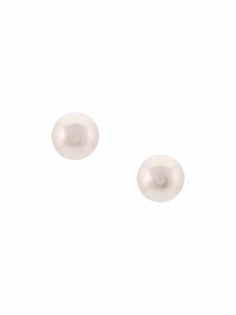 Baggins 14kt white gold pearl studs