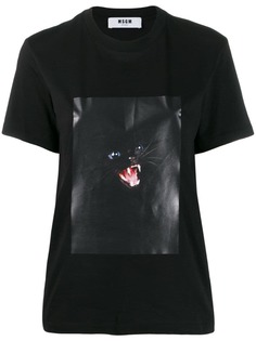 MSGM футболка с принтом