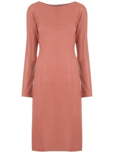 Clé leather pencil dress
