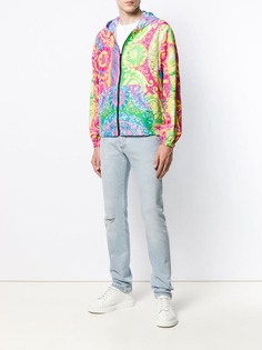 Versace куртка на молнии с принтом Baroque