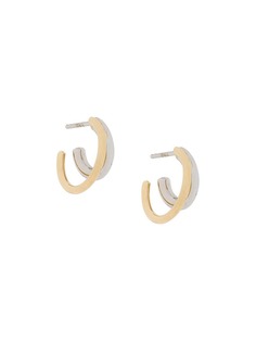 Otiumberg 9kt gold duo hoops earrings