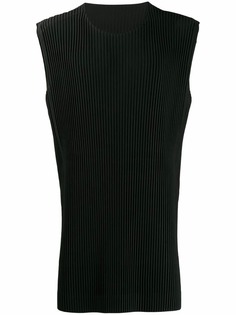 Homme Plissé Issey Miyake плиссированный топ без рукавов