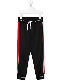 Givenchy Kids спортивные брюки с логотипом на поясе