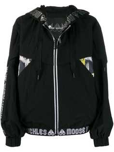 Moose Knuckles куртка-бомбер с логотипом на поясе