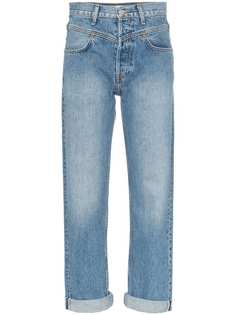 Re/Done прямые джинсы с двойной кокеткой