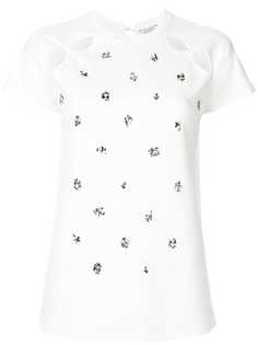 Nina Ricci футболка с вышивкой пайетками