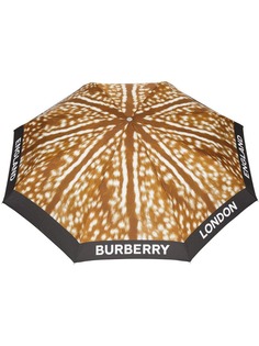 Burberry зонт с анималистичным принтом