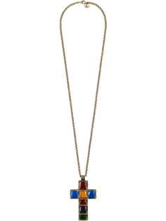 Gucci колье с крупным кулоном-крестом