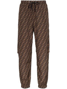 Fendi спортивные брюки с логотипом FF