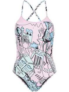 Ellie Rassia Far Away printed swimsuit