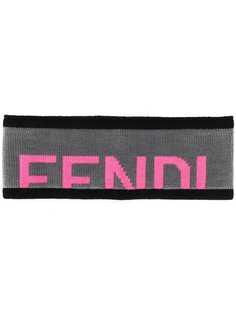 Fendi logo knit headband