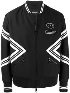 Neil Barrett бомбер с контрастными полосками