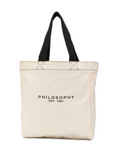 Philosophy Di Lorenzo Serafini logo print tote