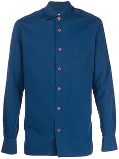 Kiton рубашка с длинными рукавами