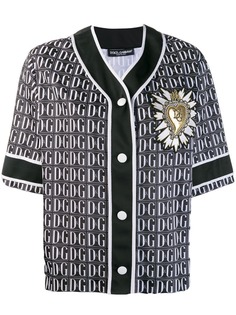 Dolce & Gabbana бейсбольная рубашка с монограммой