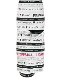 Natasha Zinko юбка-карандаш с логотипом