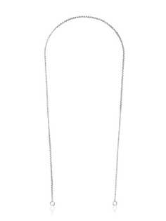 Marla Aaron silver 14K gold loops rolo chain necklace