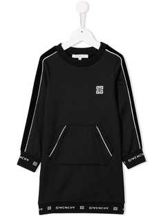 Givenchy Kids платье из джерси с логотипом