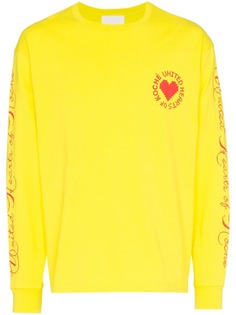 Koché United Heart long-sleeve top