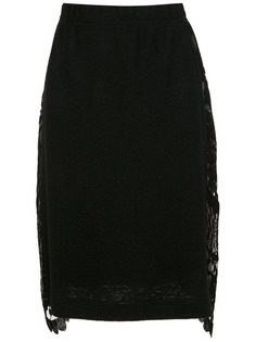 À La Garçonne юбка-карандаш с кружевной отделкой