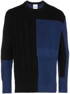 Koché patchwork colour-block jumper