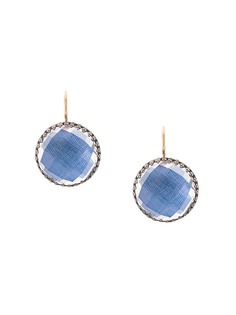 Larkspur & Hawk Azure Foil Olivia button earrings