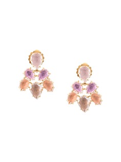 Larkspur & Hawk Caterina Pansy Rose Fawn earrings