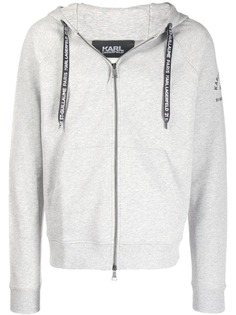 Karl Lagerfeld худи на молнии с логотипом