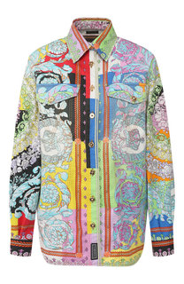 Хлопковая рубашка Versace