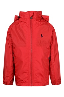 Красная куртка с капюшоном Polo Ralph Lauren Kids