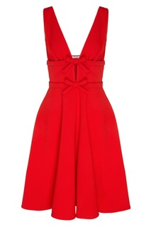 Короткий красный сарафан Miu Miu