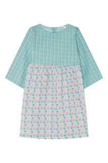 Голубое хлопковое платье бэби-долл Bubbles