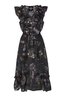 Платье с космическим принтом Katya Dobryakova