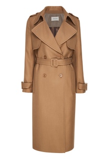 Двубортное пальто из шерсти I Am Studio