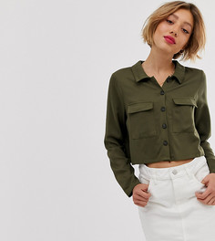 Свободная рубашка Vero Moda Petite - Зеленый