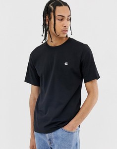 Черная футболка с маленькой нашивкой-логотипом Calvin Klein Jeans - Черный