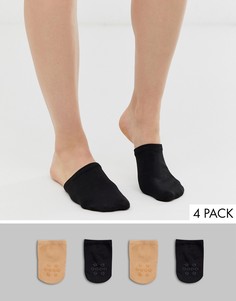 Набор из 2 пар носков для мюли (черные / бежевые) Gipsy - Мульти