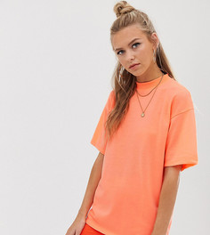 Oversize-футболка кораллового цвета Bershka - Розовый