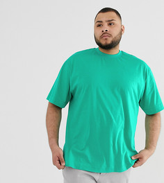 Сине-зеленая футболка COLLUSION Plus - Зеленый