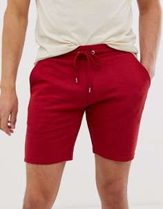Ярко-красные трикотажные облегающие шорты ASOS DESIGN - Красный